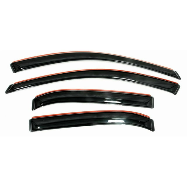 Convient 2014-2018 Subaru Forester Auto Ventshade Rainguard 194375 Ventvisor; Design Aérodynamique; In-Canal; Fumée; Acrylique; Ensemble de 4