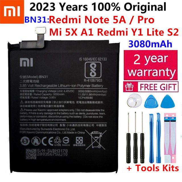 Batería Original Xiaomi Mi Redmi Note Max Mix 2 3 3S 3X 4 4X 4A 5 5A 5S 5X M5 6 6A 7 7A 8 8T 9 9A M9 SE Pro Plus Lite baterías Tan Jianjun unisex