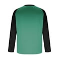 thumbnail image 5 of Stamzod Rash Guard for Men Fashion Patchwork Crewneck Long Sleeve T Shirt Outdoor Casual Sun Shirts for Men Army Green E L, 5 of 5