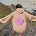 thumbnail image 5 of CONFREE Women's Hoodies Floral Prints Hoodies For Women Trendy Long Sleeve Casual Pullover Sweatshirts With Pockets Comfy Winter Clothing, 5 of 7