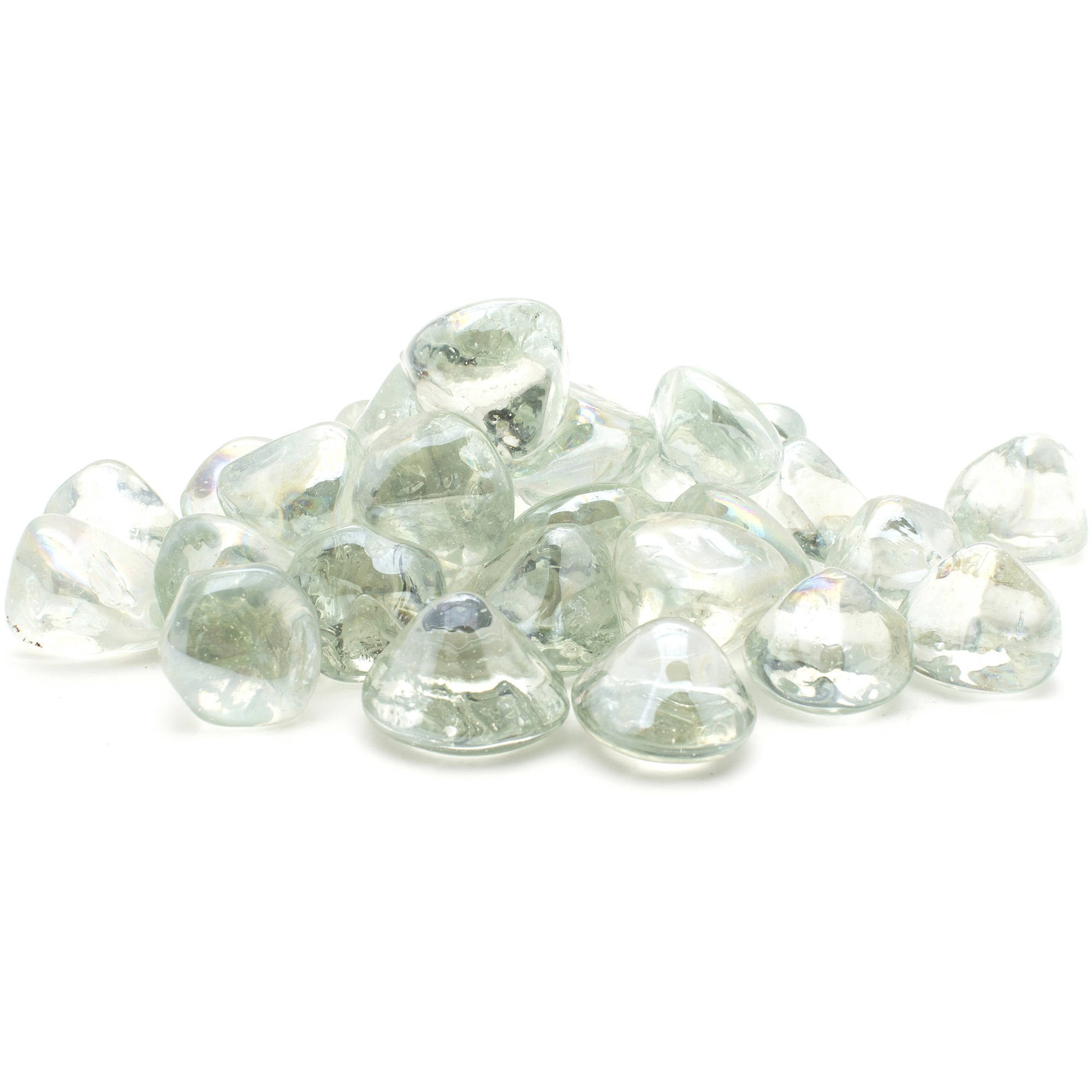 20 lb. Decorative Fire Glass Crystal Clear Diamonds