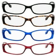 thumbnail image 5 of Reading Glasses | Best 4 Pack of Readers Women and Men | Stylish Look and Crystal Clear Vision When You Need It! | Comfort Spring Arms & Dura-Tight Screws, 5 of 9