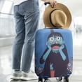 thumbnail image 2 of Stretch Luggage Cover M(22-24in)– Elastic Travel Suitcase Protector with Handle Openings & Bottom Closure, Washable Polyester Spandex Cover for 18"-32" Suitcases, S/M/L/XL Size, 2 of 6