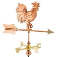 thumbnail image 6 of Good Directions Rooster Cottage Weathervane with Roof Mount, Pure Copper, 6 of 6