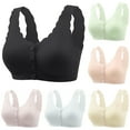 thumbnail image 3 of UNITWRY Front Closure Bras for Women Wide Straps Large Size Without Underwire Solid Color Seamless Bras Wireless Plus Size Bra, 3 of 3