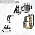 thumbnail image 6 of FKELYI Sunflower Highland Cow Print Clear Backpacks for Elementary Student 17 Inch Schoolbag Transprent School Bookbag Boys Girls Casual Daypack Lightweight Travel Bags, 6 of 7