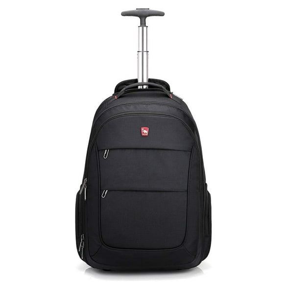 OIWAS Sac à Dos à Roulettes pour Ordinateur Portable - Sac à Dos avec Roues pour Hommes Femmes, Sac à Dos de Voyage à Roulettes, Sac à Dos à Roulettes 15.6 Pouces, Sac à Dos Cabine avec Roues