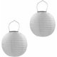thumbnail image 1 of Lámpara solar de exterior - Farol solar de 20cm blanco cálido Faroles de nailon Lámpara decorativa ideal para jardín de verano, terraza, balcón, boda (juego de 2), 1 of 1
