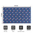 thumbnail image 5 of Blue Christmas Santa and Snowflake Pattern Door Rugs,Washable Non Slip Door Mats Indoor,Decorative Door Mats,Entry Mat Indoor for Entrance,Bedroom,Kitchen,Bathroom,17"x30", 5 of 6