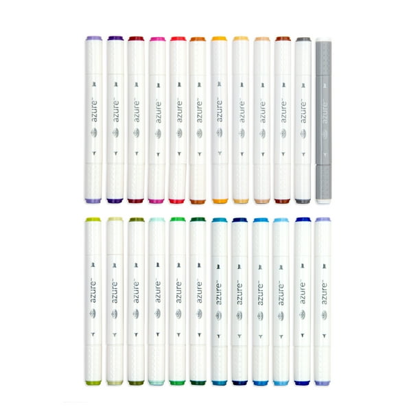 Azure 24-Color Markers | Marker trays for art supply stores
