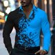 thumbnail image 1 of Camisas hawaianas de manga larga con estampado floral en 3D, camisa de playa para hombre, camisa social informal de moda, blusas con solapa, camiseta cubana para hombre, 1 of 6