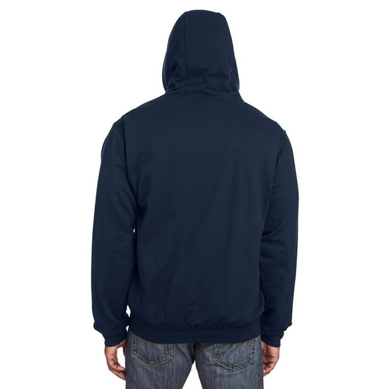 Berne Mens Original Thermal Hooded Sweatshirt Navy