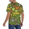 thumbnail image 2 of Lsque Camping 1 Pattern Mens Polo Golf Shirts Funny Graphics Shorts Sleeve Button Shirts Baseball T-shirt-Medium, 2 of 7