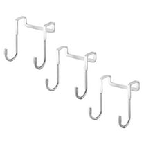 WINOMO 3Pcs Hooks for Overdoor Hanger and Home Decor in Silver