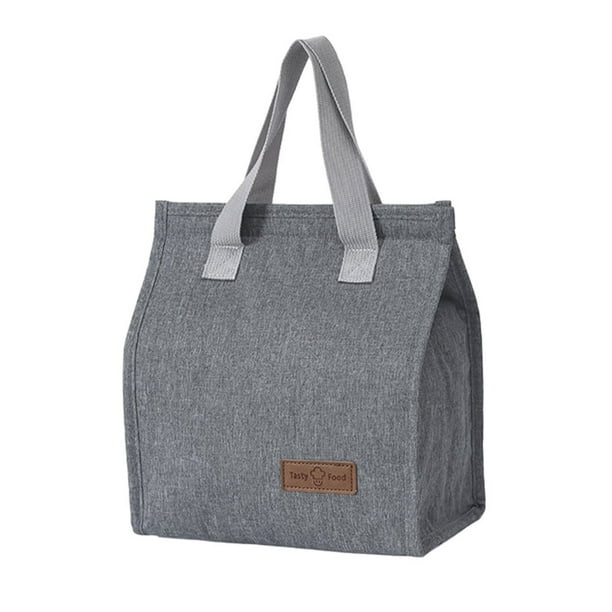 Inteprter Fiambrera Bento de diseño ergonómico para una cena cómoda, caja de almacenamiento multiusos para alimentos Bento Mostrada Gris