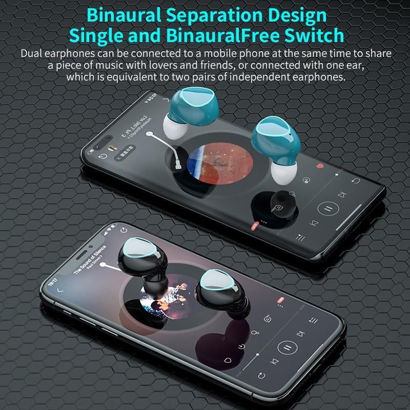 4 Earbuds Wireless Bluetooth Headset TWS Touch Digital Display Stereo Type-C Couple Two Pairs Of Bi-In-Ear Headset