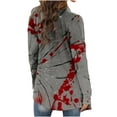 thumbnail image 5 of Fesfesfes Cardigans for Women Halloween Print Cardigan Tops Loose Long Sleeve Shirts Fall Coat Casual Cardigan Blouse Clearance, 5 of 7