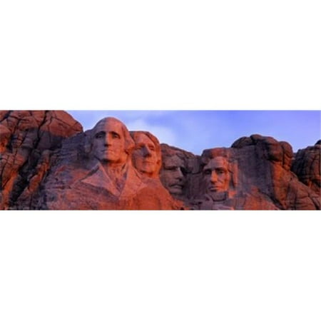 The Runners Shop Rapid City Panoramic Images PPI89450S Low Angle View of A Monument Mt Rushmore National Monument Rapid City South Dakota USA Poster Print, 18 x 6 ()