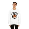 thumbnail image 3 of Women's Basketball Sweatshirt Perfect for Basketball Lovers and Players White Large, 3 of 6