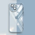 thumbnail image 1 of Feishell for iPhone 14 Pro Max Slim Case,Luxury Crystal Clear with Camera Lens Protector Hard PC+Soft TPU Silicone Bumper Shockproof Drop Protective Anti-Yellowing Back Phone Cover.Blue, 1 of 9