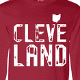 thumbnail image 4 of Inktastic Cleveland, Ohio Distressed Font Long Sleeve T-Shirt, 4 of 5
