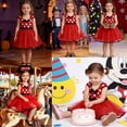 thumbnail image 5 of Jurebecia Princess Costumee Baby Fancy Dress up Princess Bowknot Tutu Tulle Xmas Cosplay Cute Birthday Party Outfits 100 cm 2-3 Years, 5 of 23