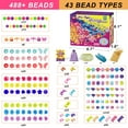 thumbnail image 4 of Yalumo Friendship Bracelet Making Kit for Girls, 488 PCS Kandi Beads DIY Jewelry Set, Creative Snap Beads Craft for Birthday Gifts Ages 6-12, 4 of 7