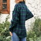 thumbnail image 2 of Tops Casuales Para Mujer, Blusa A Cuadros Con Solapa De Bolsillo Cómoda Para Mujer Para La Oficina Para Ir De Compras ANGGREK Otros, 2 of 6