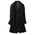 thumbnail image 2 of CaComMARK PI Mens Casual Long Trench Coat Single Or Double Breasted Pea Coat Warm Winter Overcoat with Pockets sale items clearance today, 2 of 4