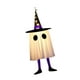 thumbnail image 5 of Fantasma colgante, fantasma brillante, adorno de luz de sombrero, iluminación, decoración de Halloween, decoración colgante para exteriores Violeta, 5 of 9