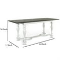 thumbnail image 5 of Orso Counter Height Narrow Dining Table-White-Brown Wood-84 Inch, 5 of 6