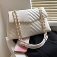 thumbnail image 4 of Bolsa bandolera de moda para mujer de axila de hilo bordado para viaje (Beige) Sywqhk Para Estrenar, 4 of 8