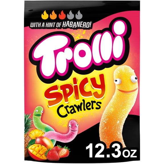 Trolli Spicy Crawlers Gummy Worms, 12.3 oz Bag