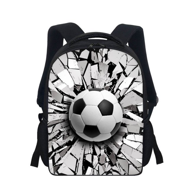 Backpack Football Pattern Vital Backpack Student Lightweight Practical Children School Bags Plush Kids Backpack Schoolbag Рюкзак