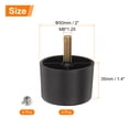 thumbnail image 2 of Patas de muebles redondas cónicas de plástico de 1.4 pulgadas, juego de 4 patas de repuesto para sofá con pernos de colgar M8, 2 of 6