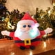 thumbnail image 1 of Fiudx Ofertas del día Juguete de Papá Noel navideño con luces LED y canción navideña, regalo de cumpleaños, regalo de vacaciones, música y luces, decoración del hogar, 1 of 7