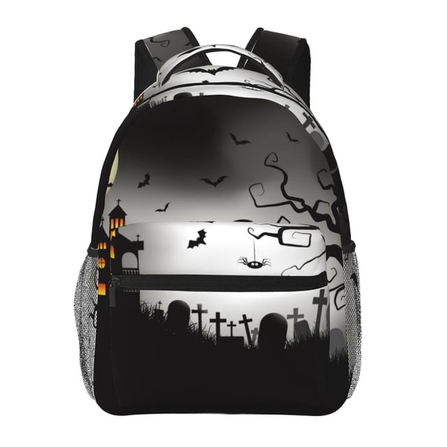Fotbe Happy Halloween 1 Mochila Casual con Estampado para Escuela, Viajes y Actividades al Aire Libre - Duradera, Ligera y Cómoda