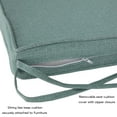 thumbnail image 2 of Greendale Home Fashions 18 x 18 in. Seaglass Green Outdoor Dining Seat Cushion (4-Pack), 2 of 6