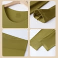 thumbnail image 5 of ibiyuan Thermal Underwear for Women Lined Long Johns Base Layer Thermals Top and Bottom Set Cold Weather,Green, 5 of 6