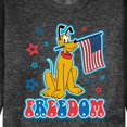 thumbnail image 3 of Disney - Pluto USA Flag - Men's Crew Neck Fleece Pullover, 3 of 6