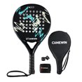 thumbnail image 1 of CAMEWIN Raqueta de Pádel con Funda de Pádel Profesional con Superficie de Fibra de Carbono y Núcleo de Espuma Flexible de Memoria EVA para Principiantes con Cubierta, 1 of 8