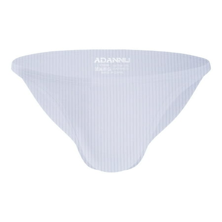 

zuwimk Men Sexy Underwear Bow Tie Briefs Pouch Thong Mens Low-Rise Lingerie Premium Cotton Comfort Stretch Jockstrap White M