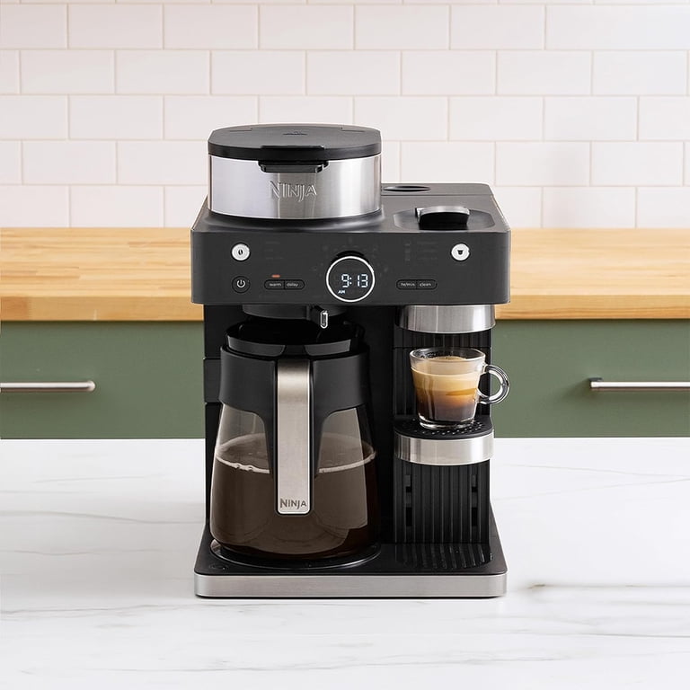 Restored Ninja CFN602 Espresso & Coffee Barista System, Single