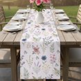thumbnail image 6 of Table Runners 70 Inches Long Dress Scarves, Pink Dreamy Botanical Farmhouse Coffee/Dining/Kitchen Table Decor, Holiday Table Runner, Spring Floral Leaves Romantic 13x70 Inch, 6 of 9