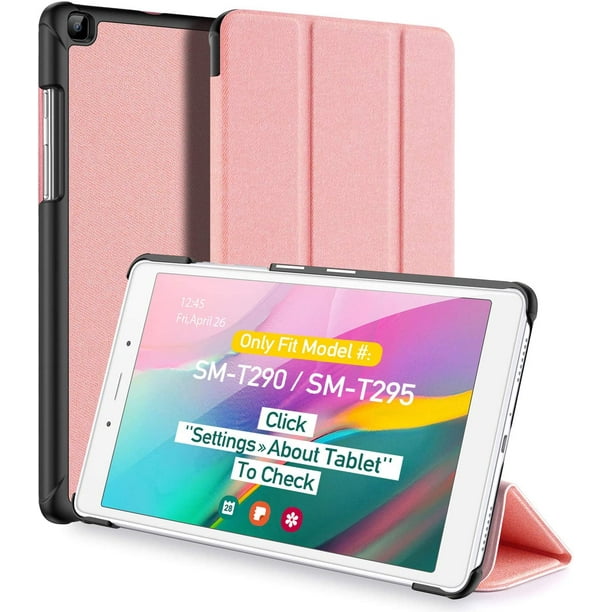 axGear Coque Samsung Galaxy Tab A 8.0 2019 T290 / T295, DUX DUCIS Housse  magnétique à trois volets pour tablette Samsung Galaxy Tab A 8.0 pouces  2019 Modèle SM-T290 / SM-T295 (Noir) 