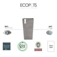 thumbnail image 4 of Ecopots Rotterdam Mid High Durable Modern Square Indoor/Outdoor Recycled Based Composite Flower Planter, Taupe, 19.5", 4 of 4