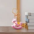thumbnail image 4 of Getwin Desktop Dress Up,New Year'S Horse Ornaments,2026 Year Of Keychain Flocking Rocking Horse Pendant 5.1×5.9×1.5Cm Cute Plush New Year Decor Key Ring for Bags/Keys Festive for Men & Women, 4 of 6