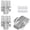 Silver-10, variant on 52 Pack Drywall Repair Clips - 1/2 Inch Reinforced Metal Backing Clips with Screws - for Wall and Sheetrock Repair