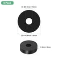 thumbnail image 3 of Uxcell 8-Pack Rubber Isolation Washers, 1.4" OD 0.4" ID 0.3" Thick for Home and Car Accessories, Black, 3 of 6
