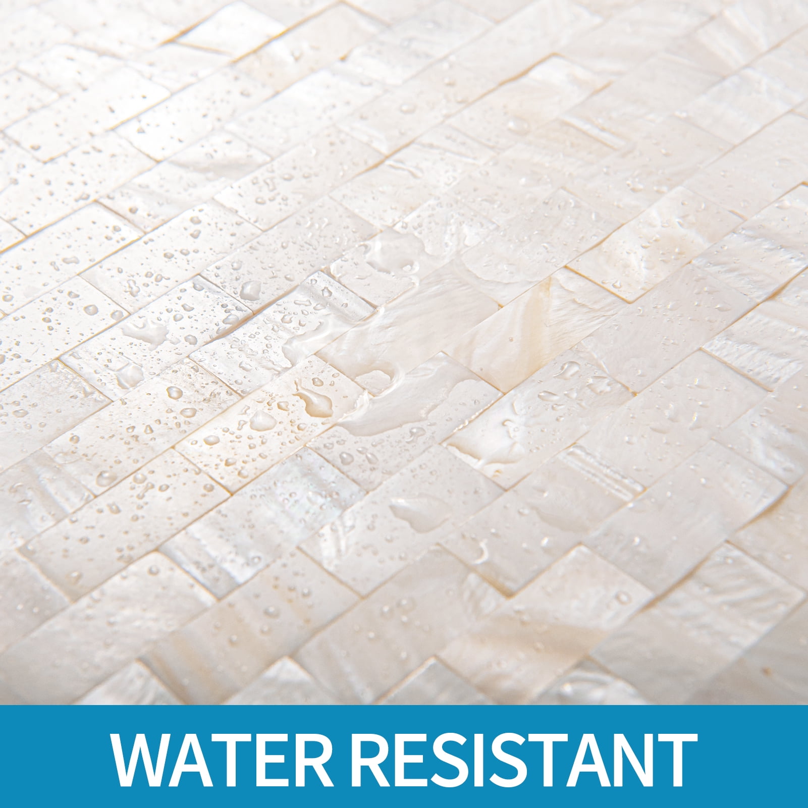 Art3d 6-Pack Peel and Stick Mother of Pearl Shell Tile for Kitchen Backsplashes (12" x 12")